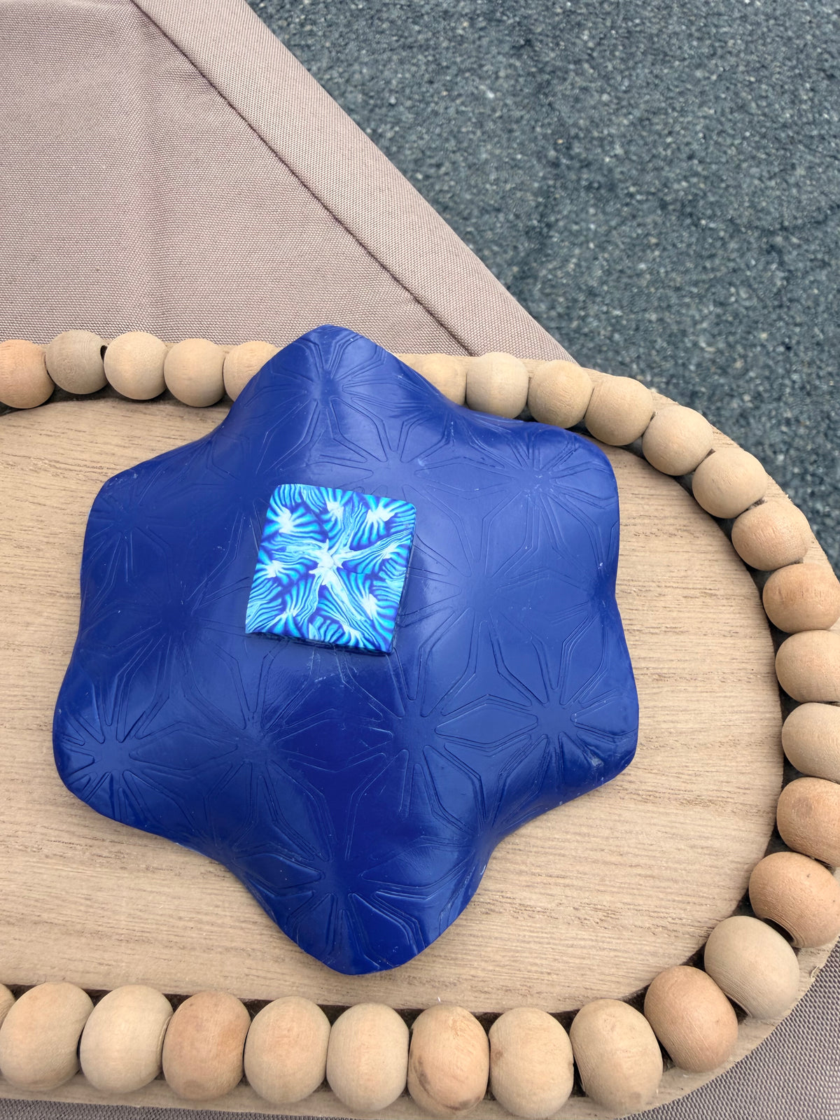 Trinket Dish - Blue Kaleidoscope