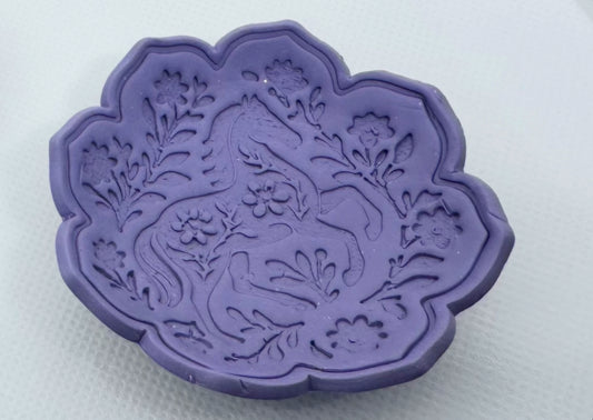 Trinket Dish with Horse Imprint