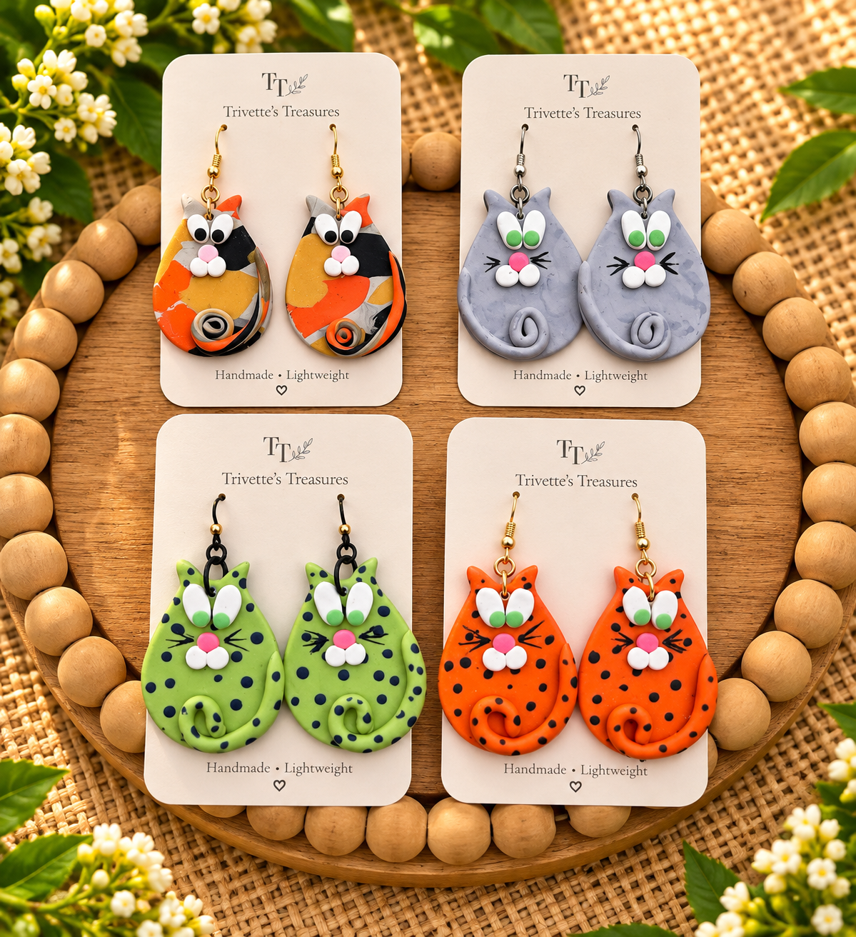 Earrings - Funny Cats