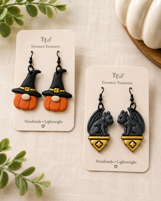 Earrings - Halloween themed