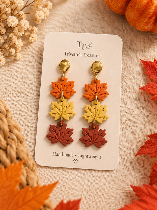 Earrings - Fall Leaves