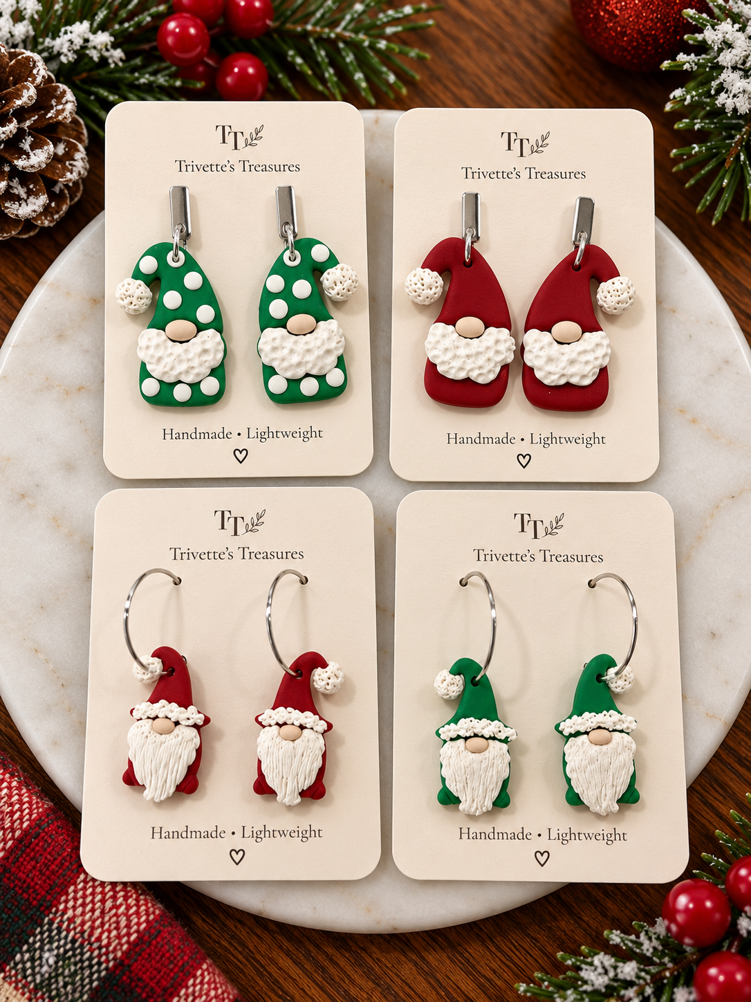 Earrings -Christmas Gnomes