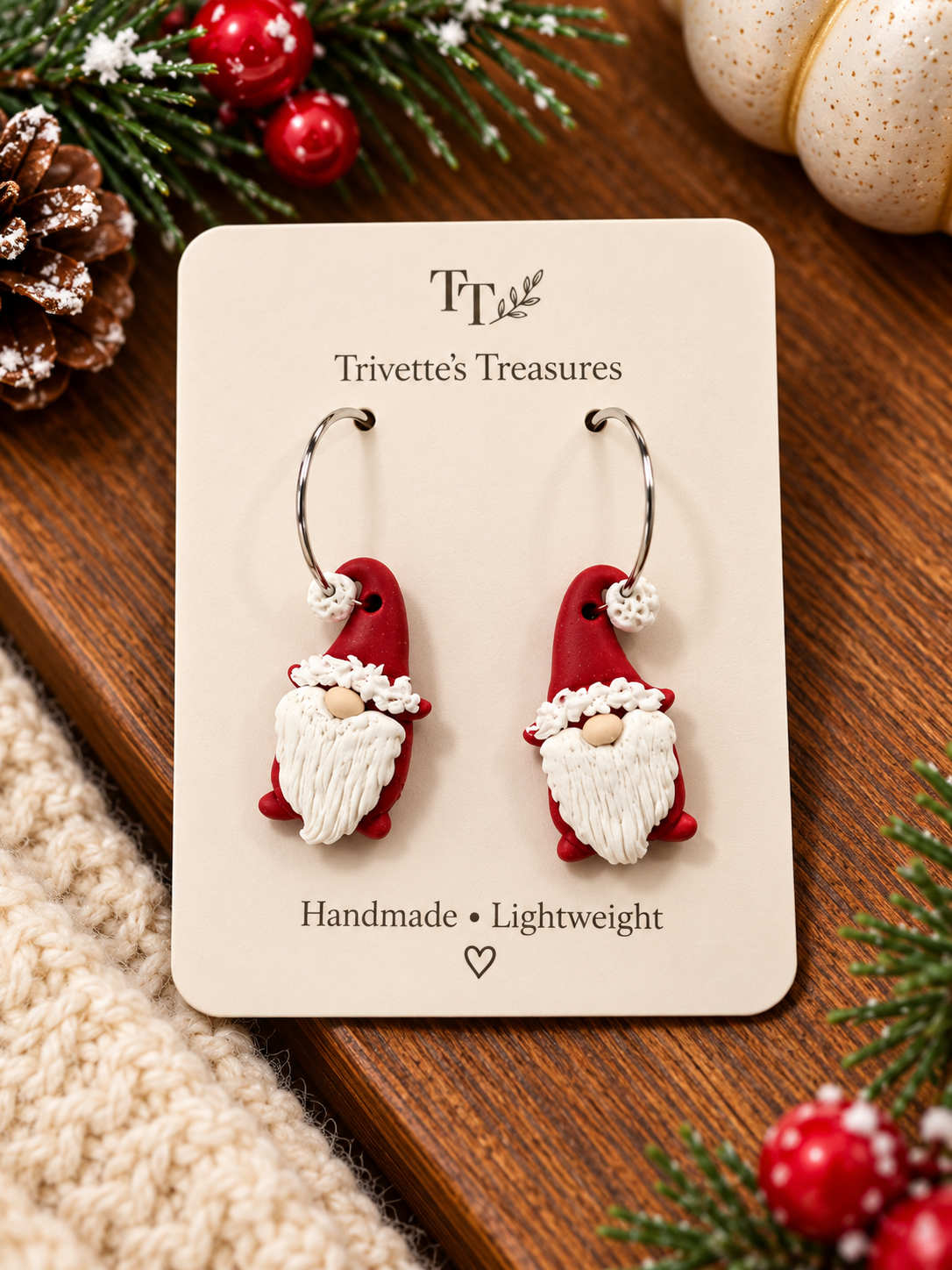 Earrings -Christmas Gnomes