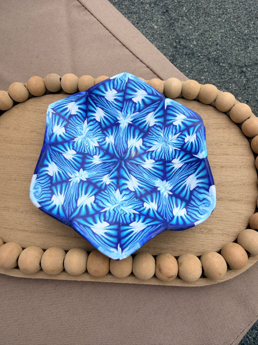 Trinket Dish - Blue Kaleidoscope