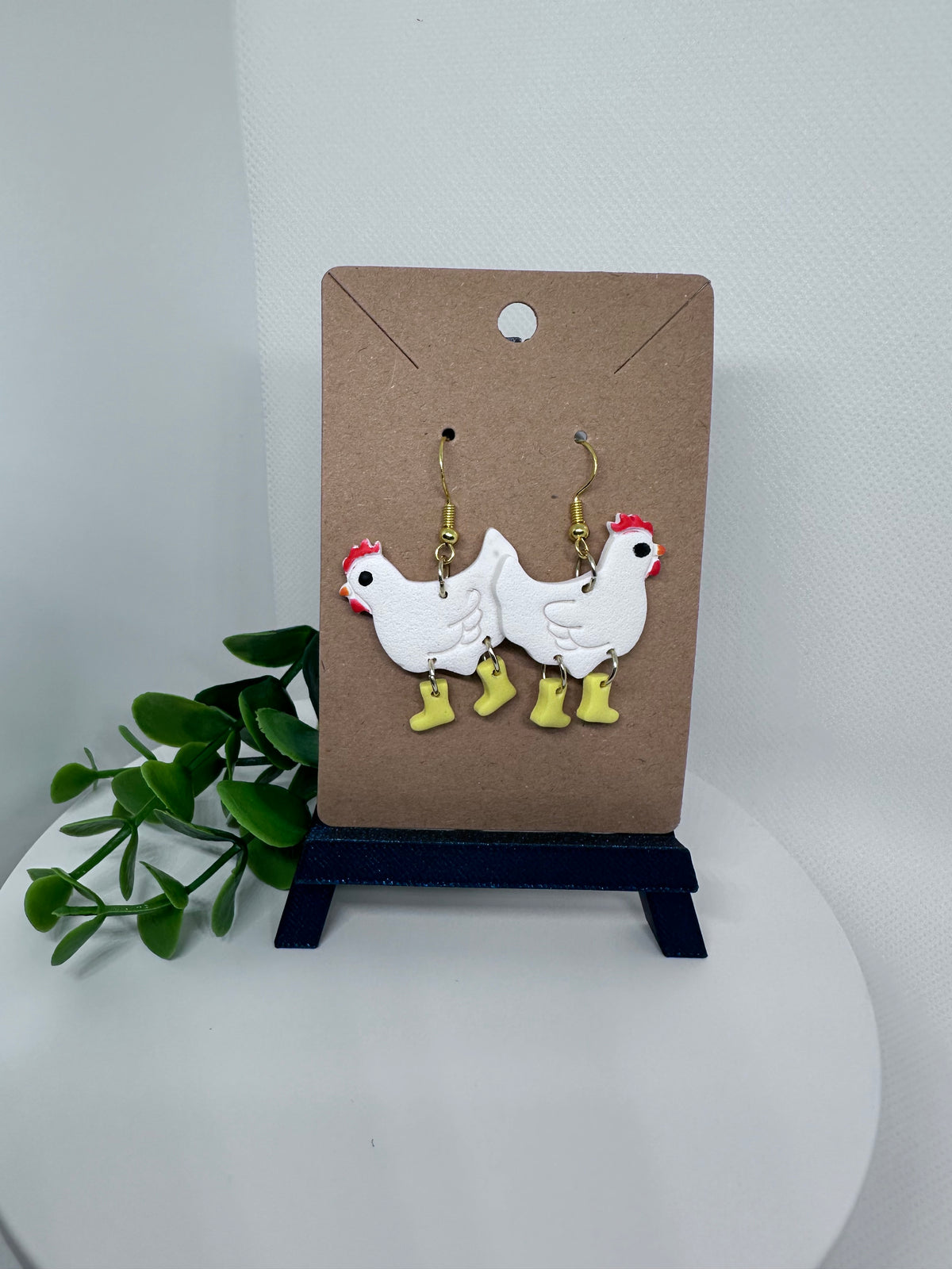 Earrings - Chicken in Boots