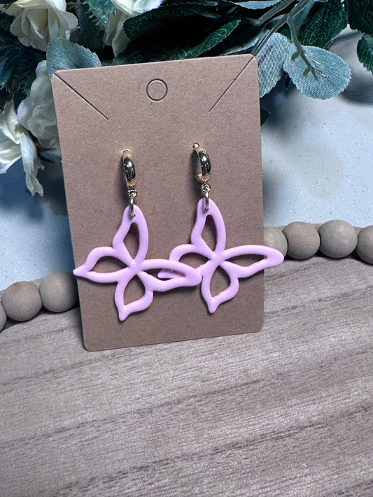 Earrings - Butterfly Pink